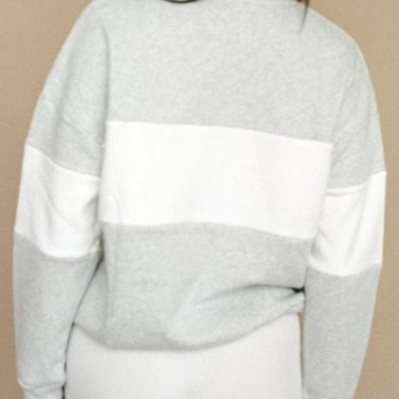 Rollas - Split Logo Sweater Grey Marle - Picture 5 of 7